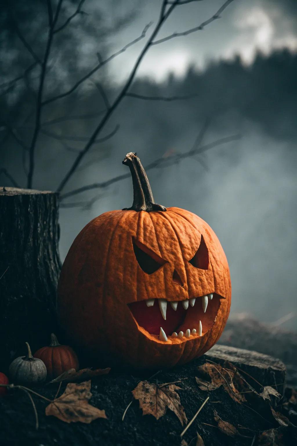 Vampire pumpkins are a fang-tastic addition to any competition.