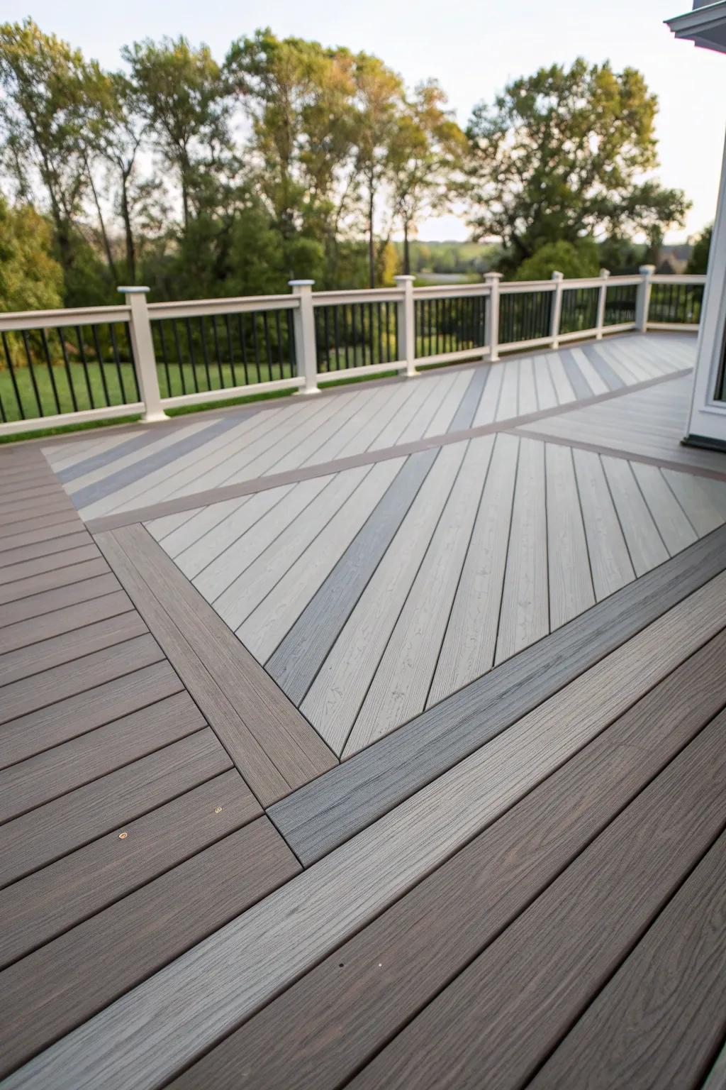 Craft a statement with assorted-width planking.