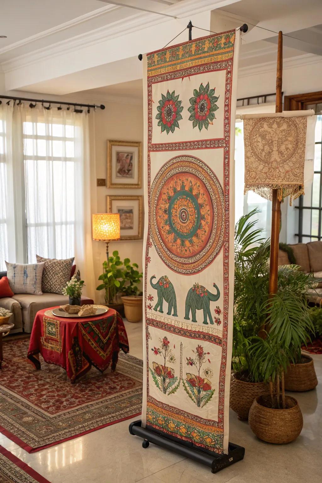 With a banner showcasing traditional themes, you can celebrate cultural diversity.