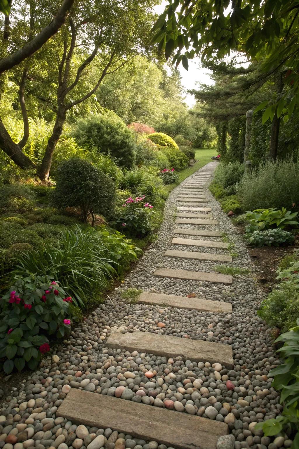Shingles craft a trail that delights both the senses and vision.