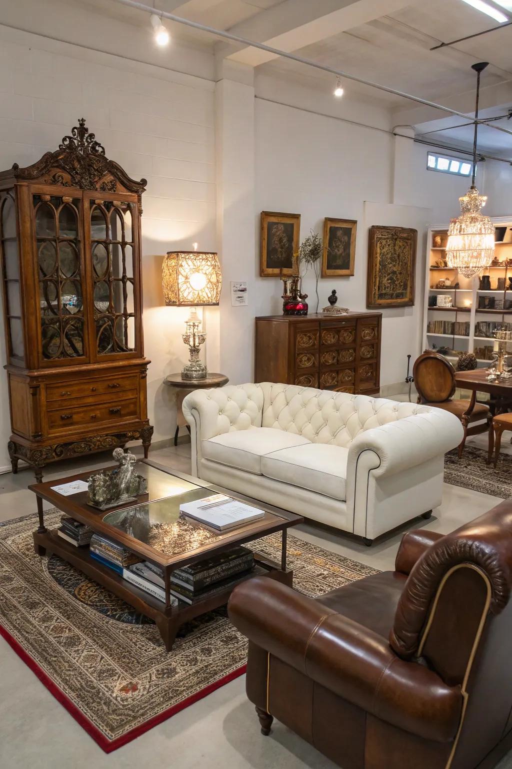 A stylish blend of contemporary and classic decor.