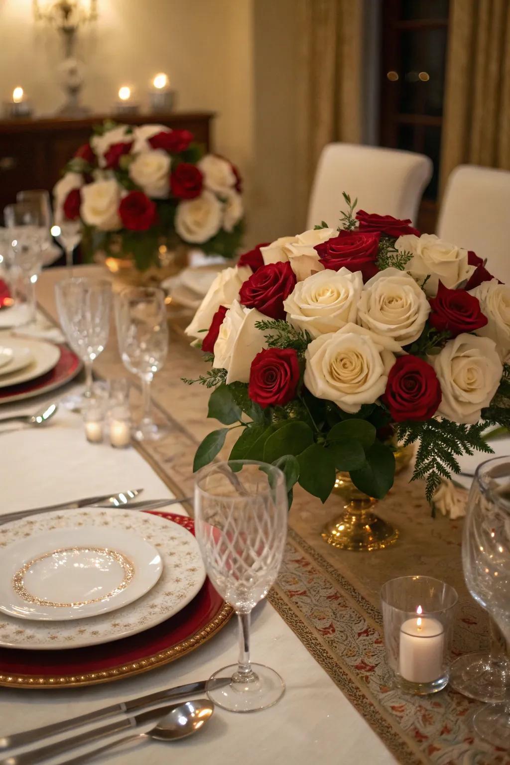 Quintessential elegance exudes from formal symmetrical compositions.