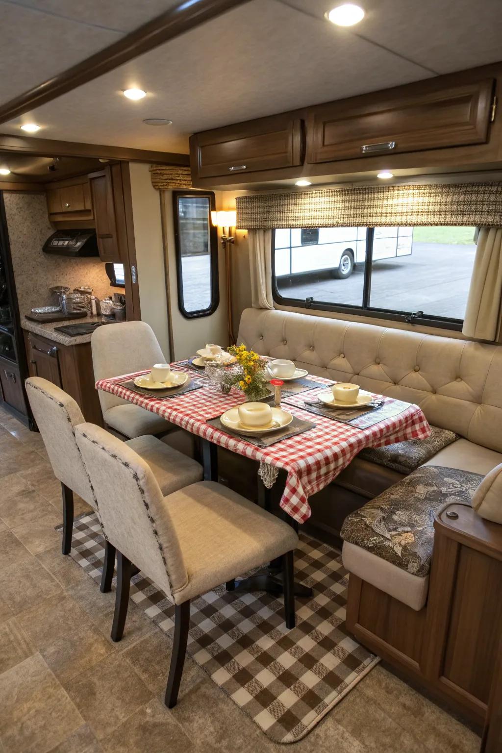 Expandable tables offer flexibility for any occasion.