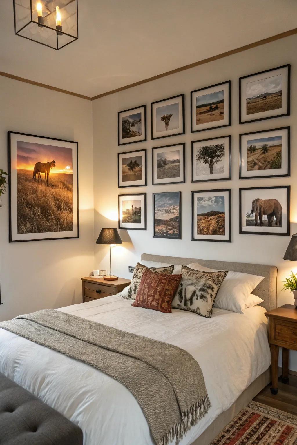 A showcase wall changes your space into an artistic display.