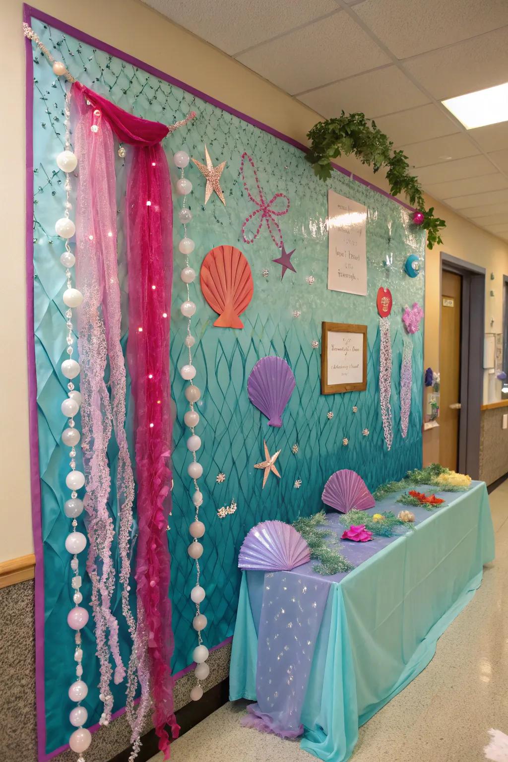 Add a dash of magic through a mermaid-themed presentation.