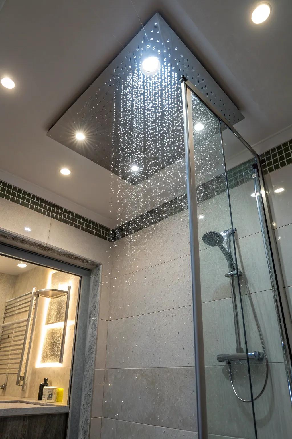 Covered lighting offers a sleek, seamless appearance.