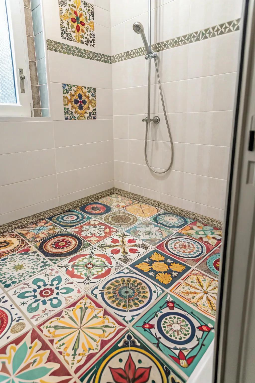 Show your creativity with mosaic tile designs.