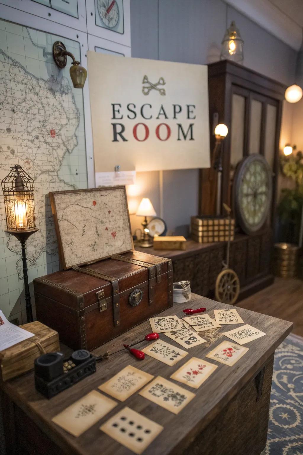 Challenge minds with a thrilling DIY escape room experience.
