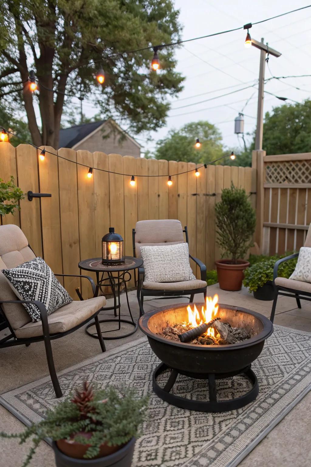 Portable flame pits offer adaptability and versatility in outdoor spaces.