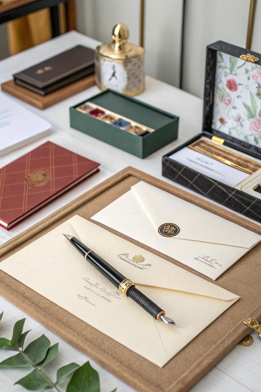 Personalized note sets invite handwritten connections.