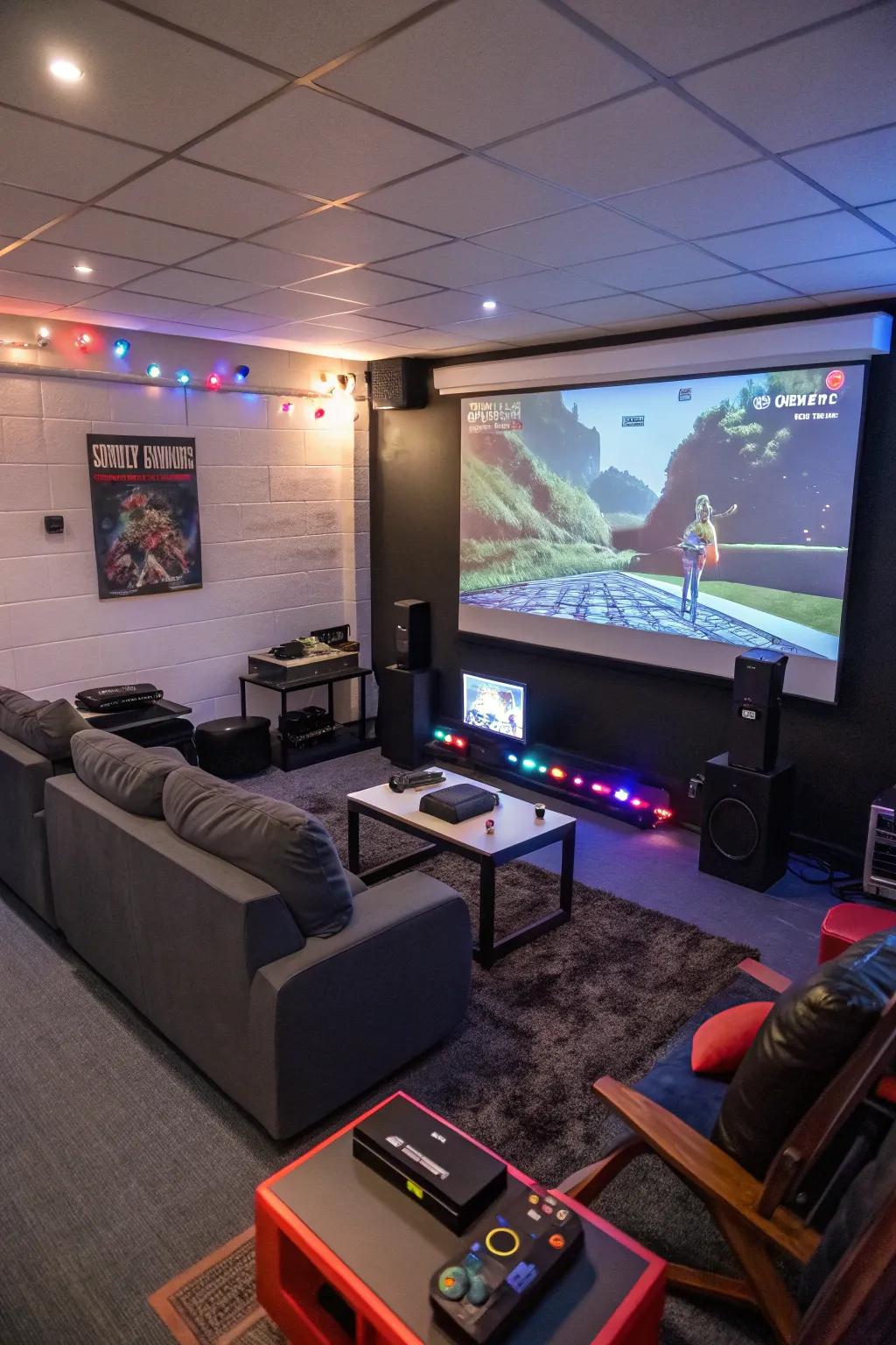 Projectors make gaming fun and new.