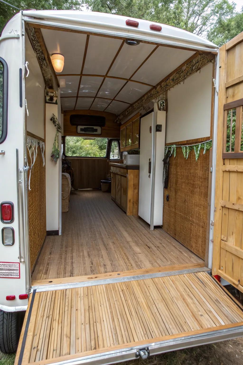 Sustainable materials add style and show eco-awareness.