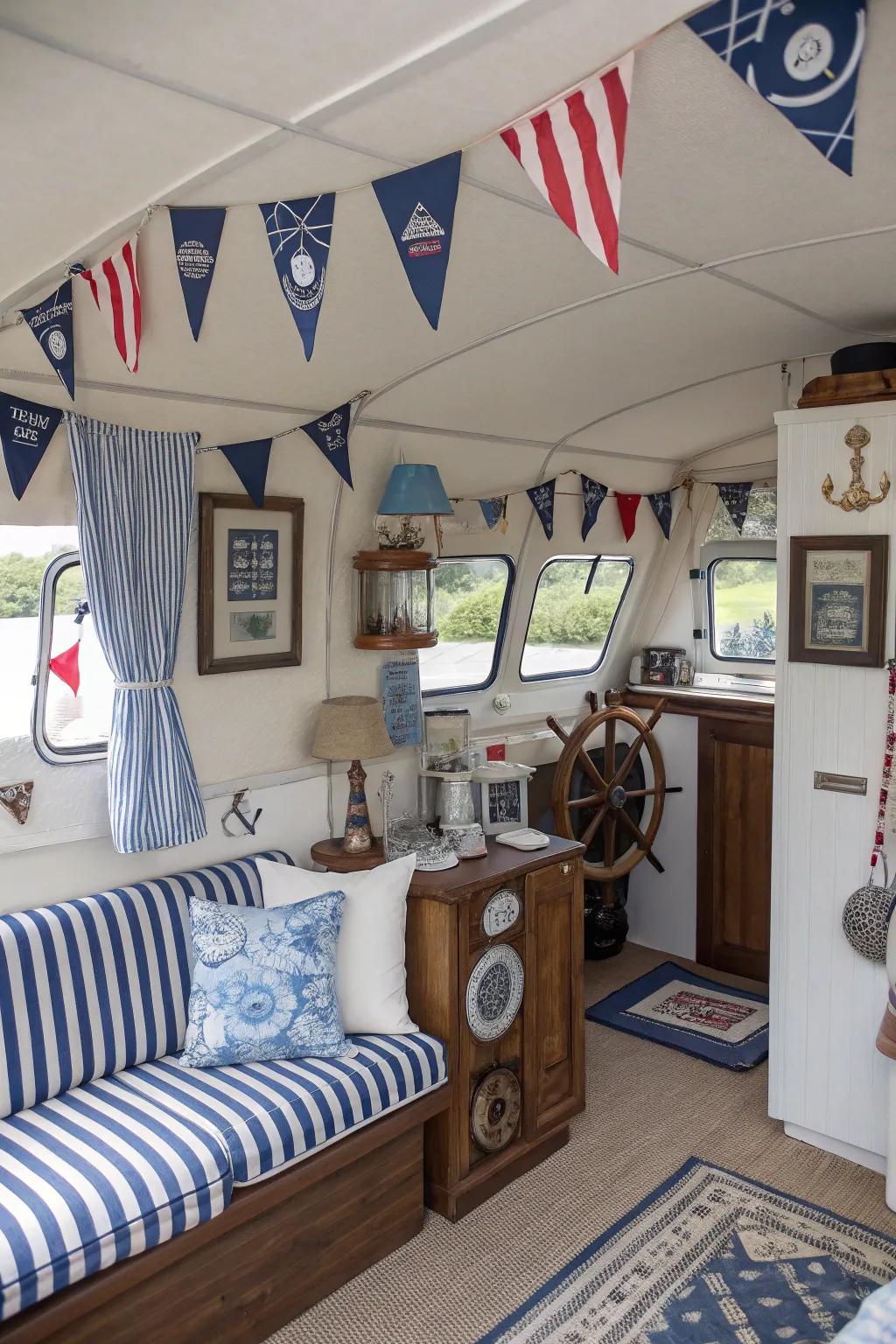 A themed decor can make your RV feel stylish and put-together.