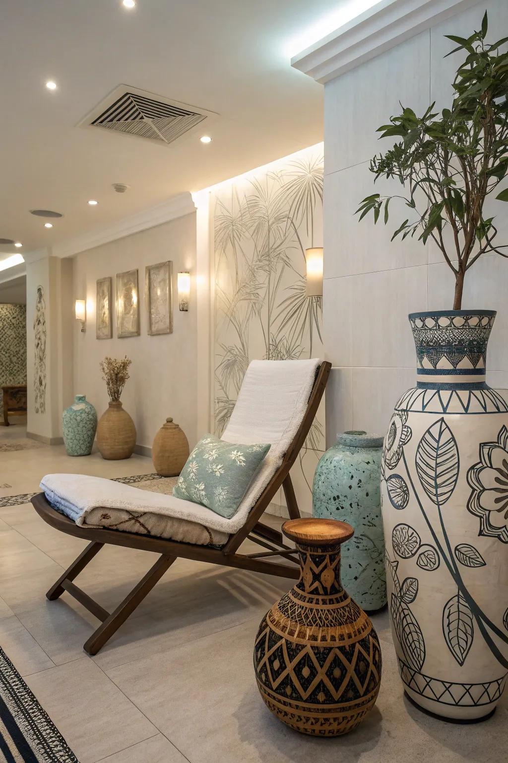 Personalize your spa with unique decor.