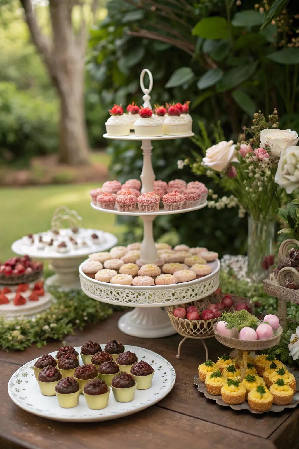 Delight your guests with an irresistible display of sweet treats.