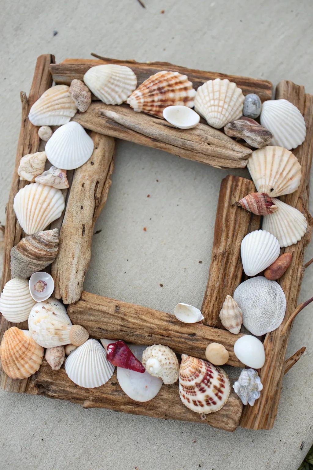 Capture the essence of the shore with a coastal square wreath.