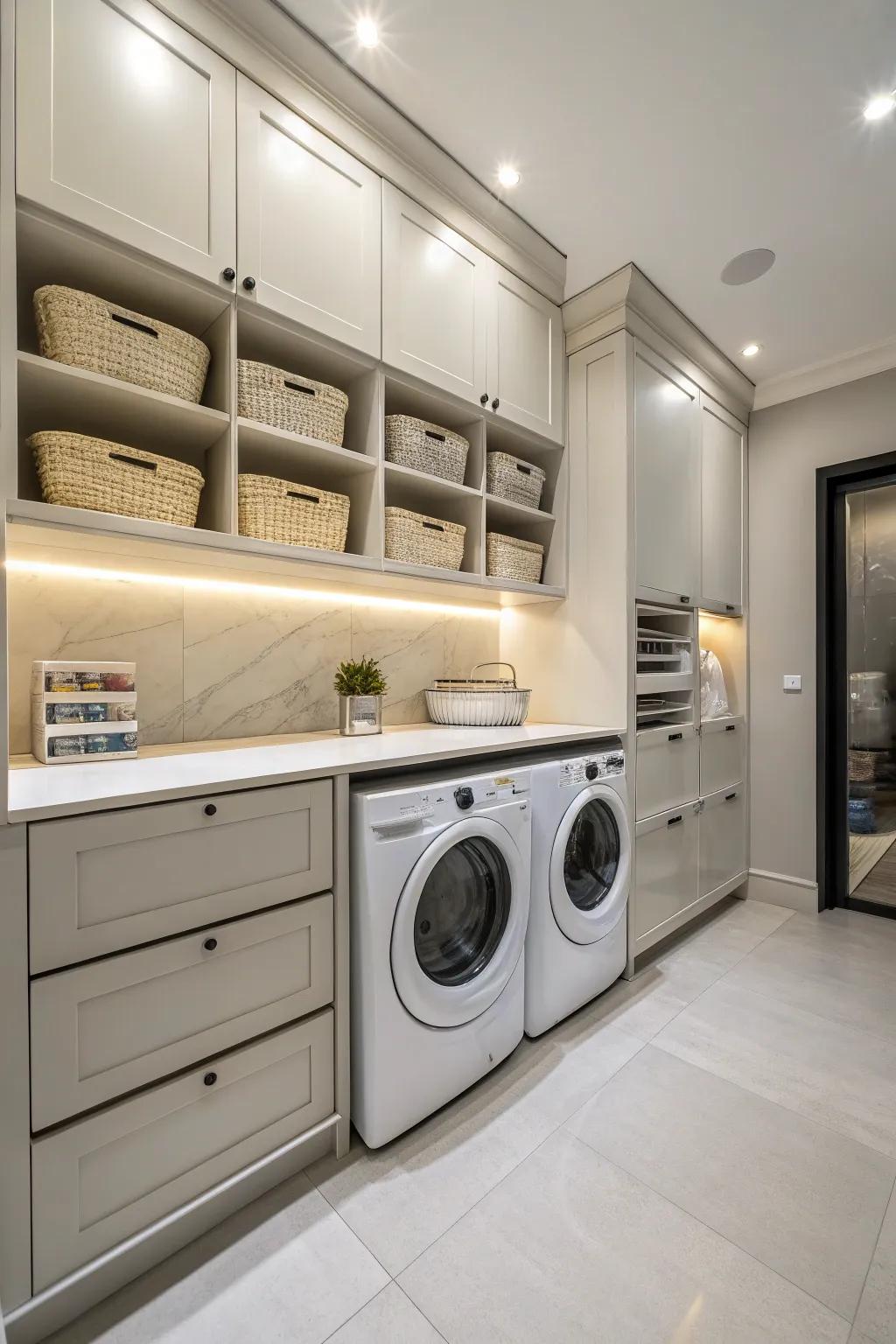 Smart lighting solutions improve both practicality and atmosphere.