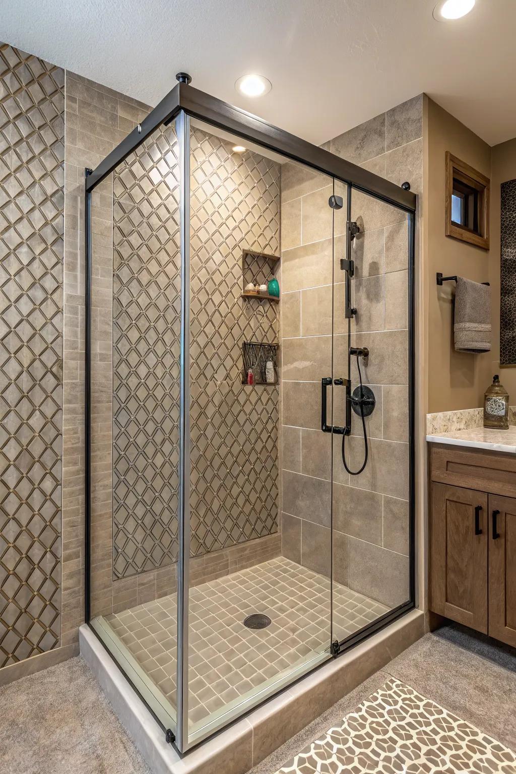 Textured walls bring dimension and visual attraction.