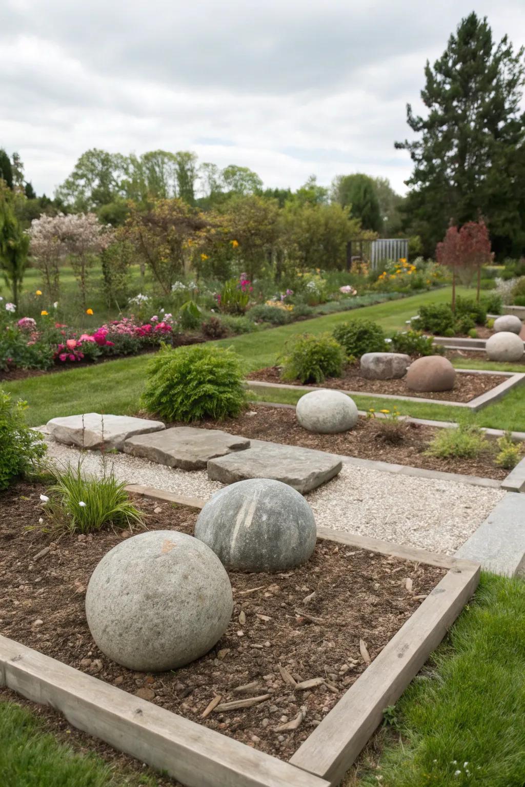 Turn your garden into an artistic haven with sculptural stones.