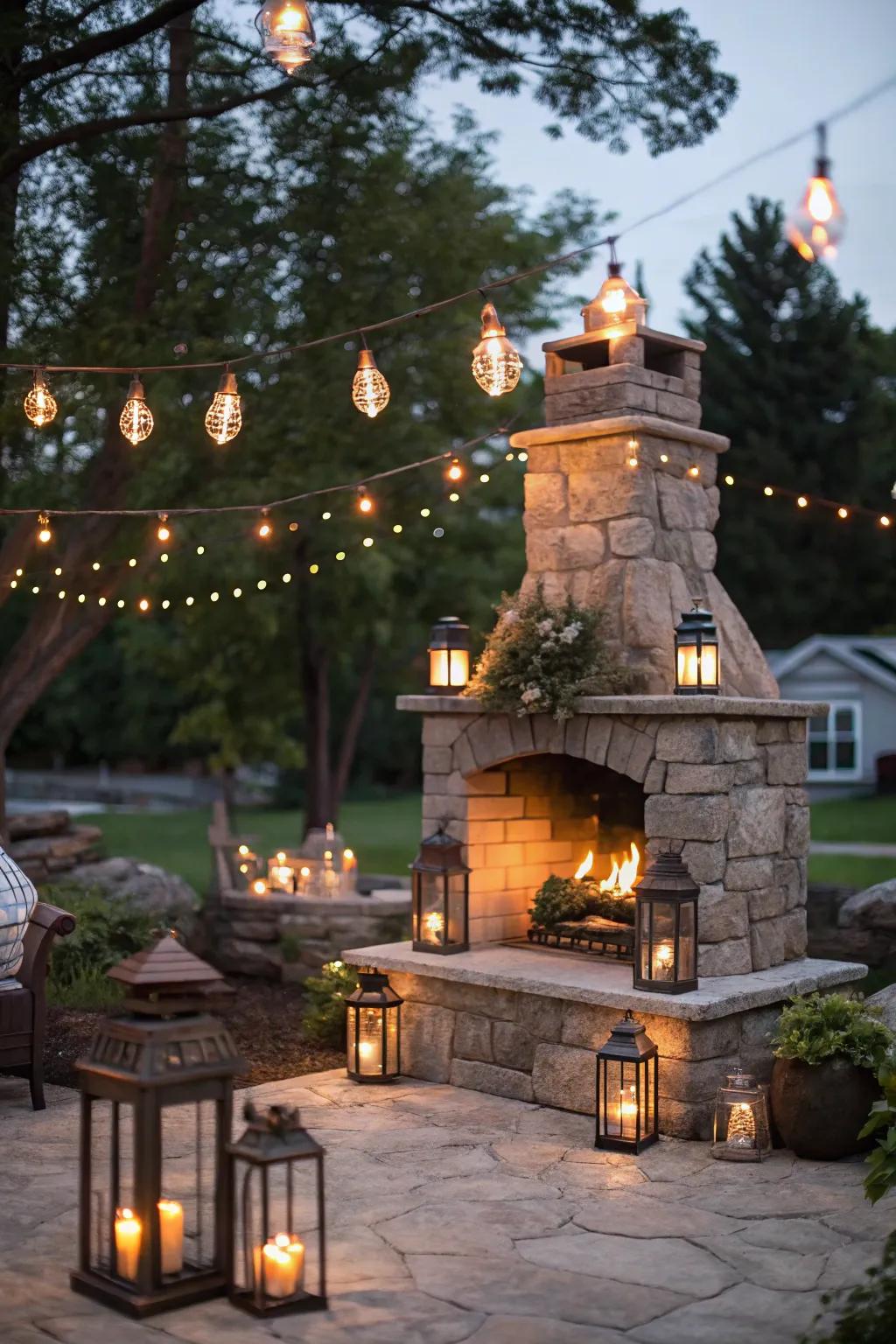 Enchant your evenings with light-lit charm.
