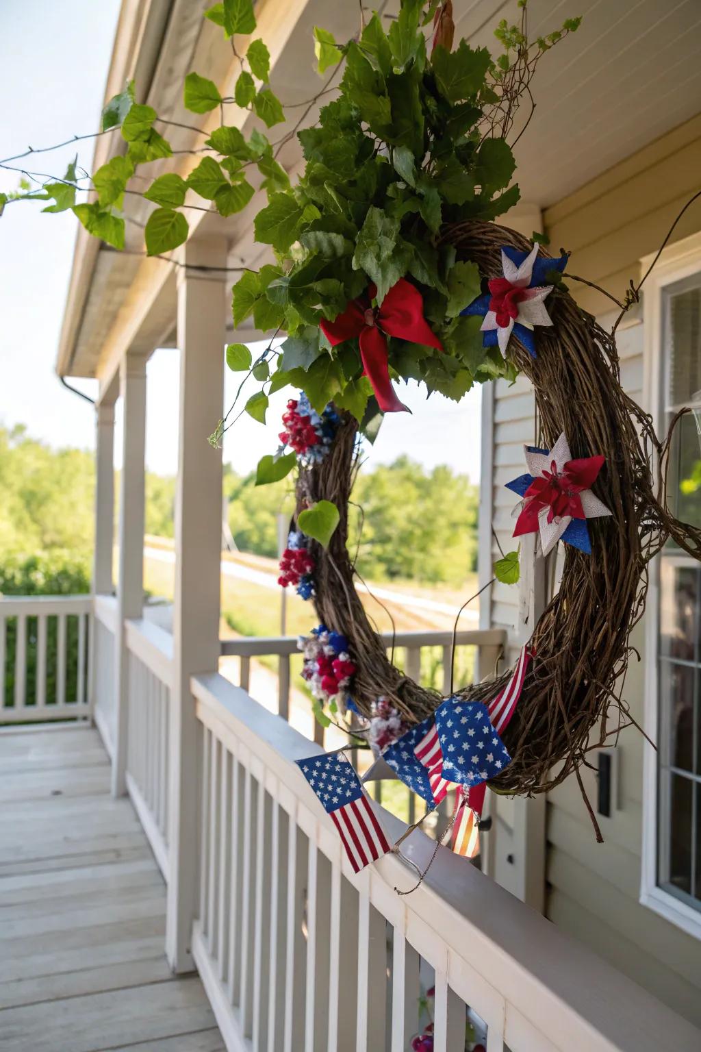 Display your loyal spirit with this festive wreath.
