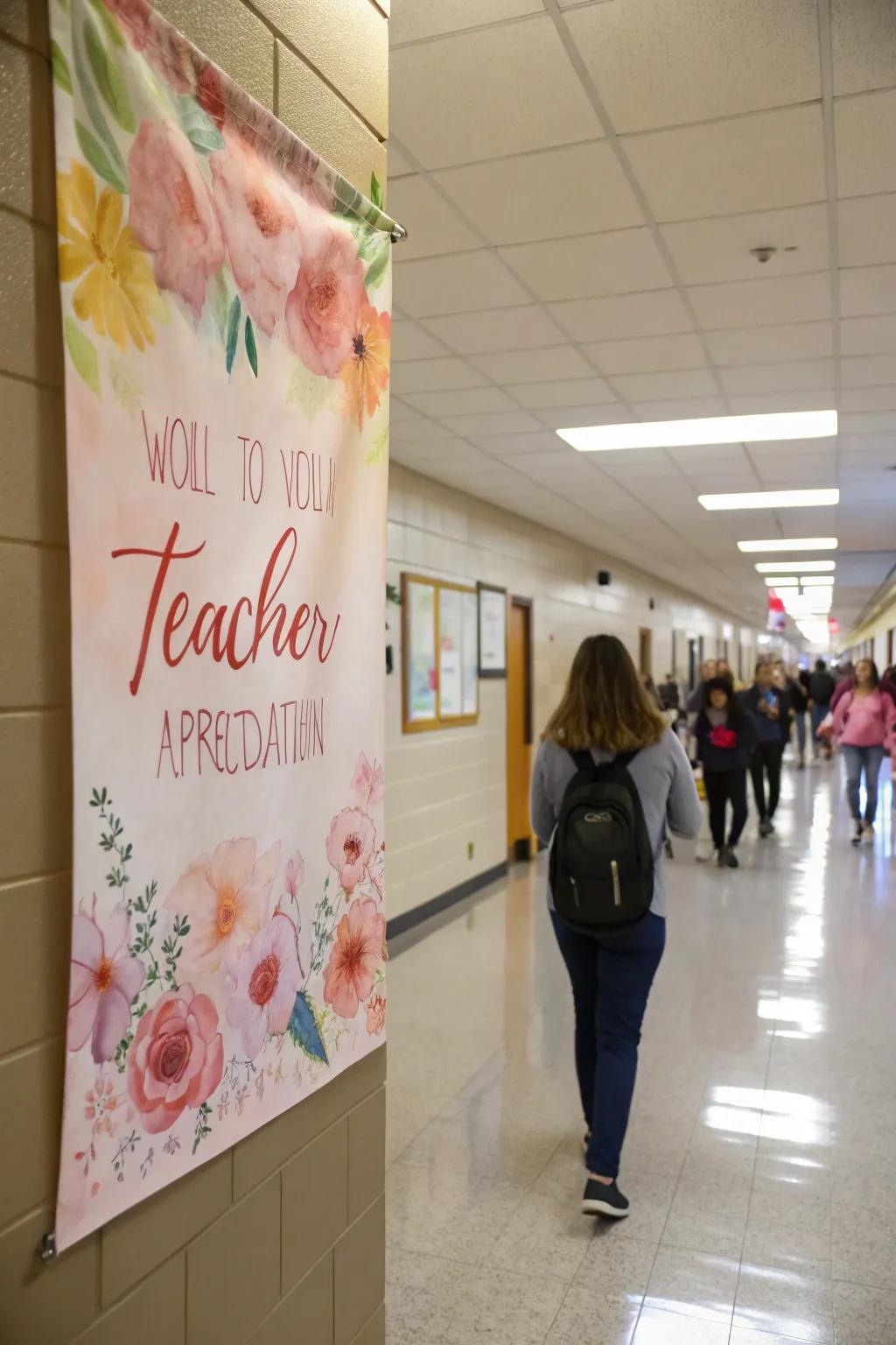 An elegant watercolor banner adding a sophisticated element.