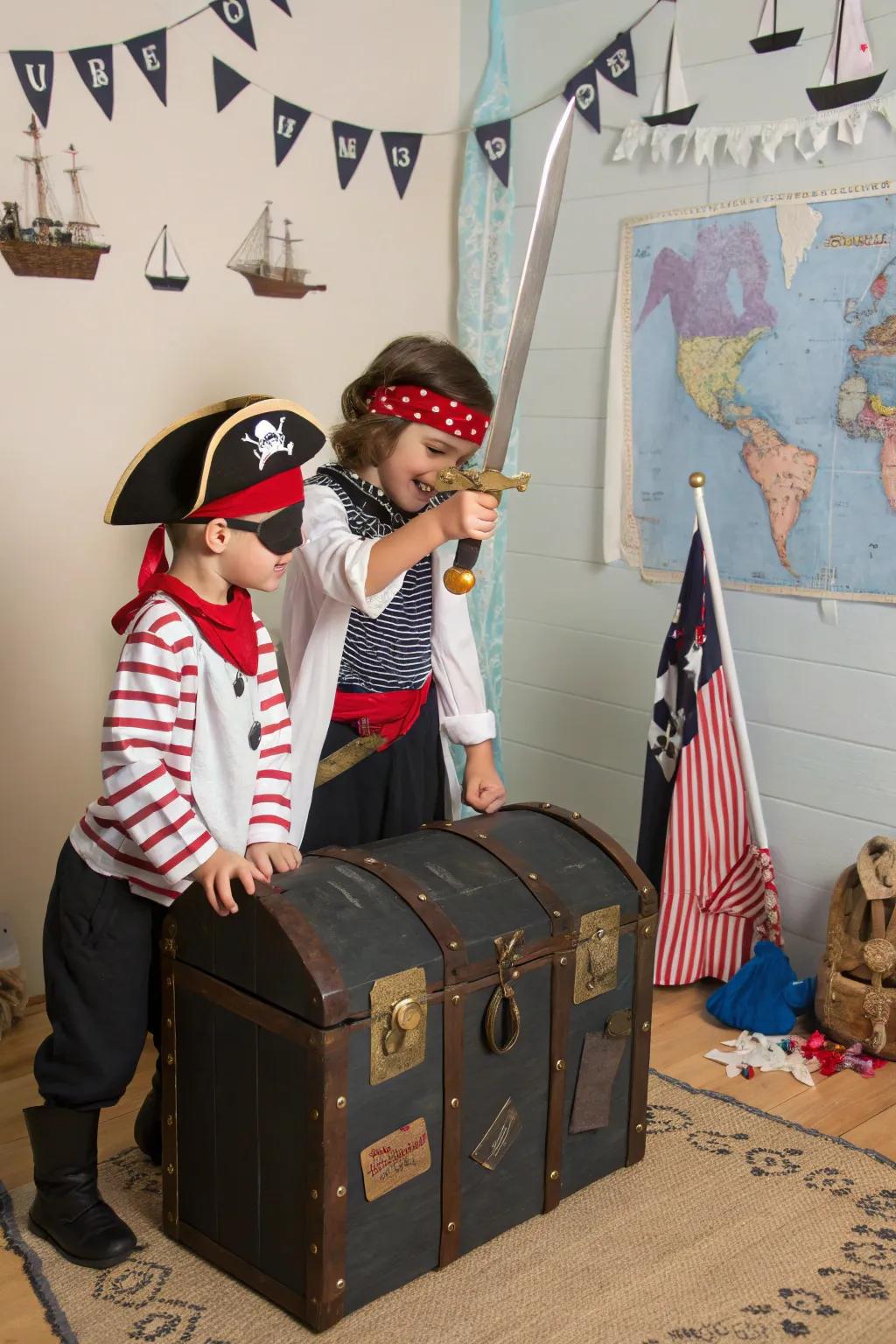 Prepared to cruise: twins as 'Sea Robbers'.