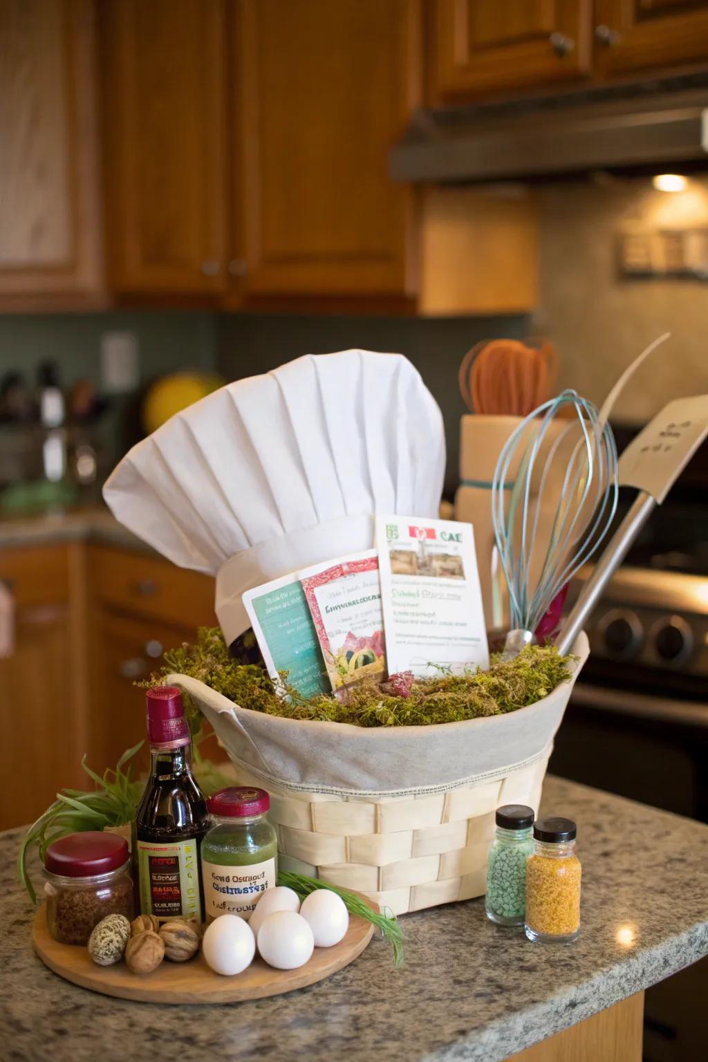 A cook’s bonnet basket for the culinary enthusiast.