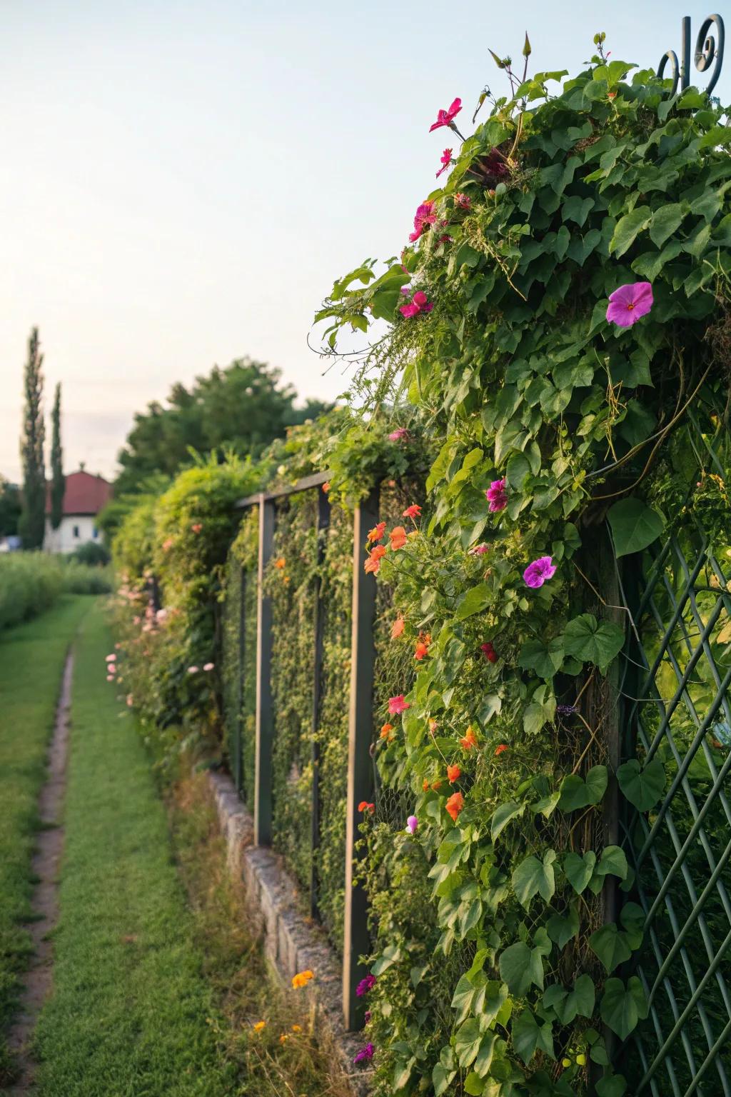 Growing walls bring life and texture to your fence.