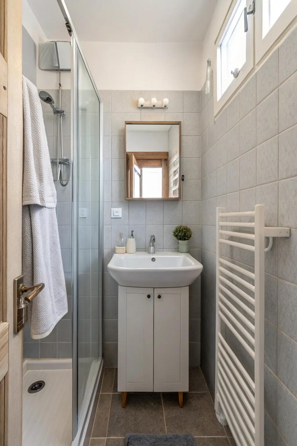 Simple design keeps spaces stylish and uncluttered.