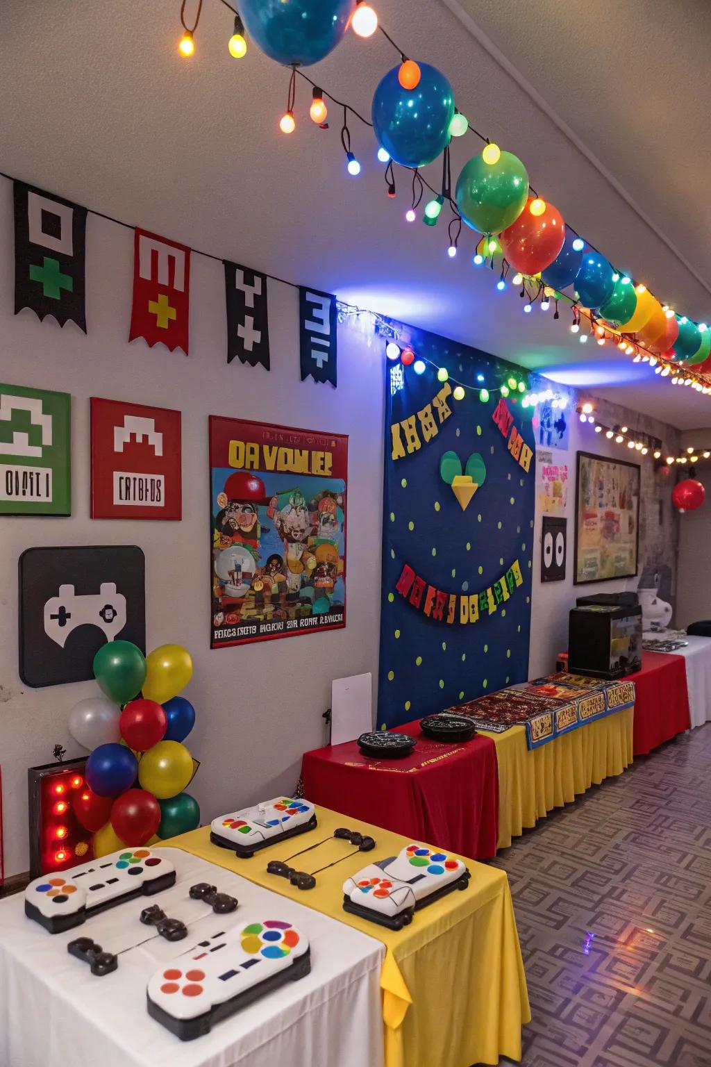 Pixel art delivers a nostalgic sensation to the festivity.