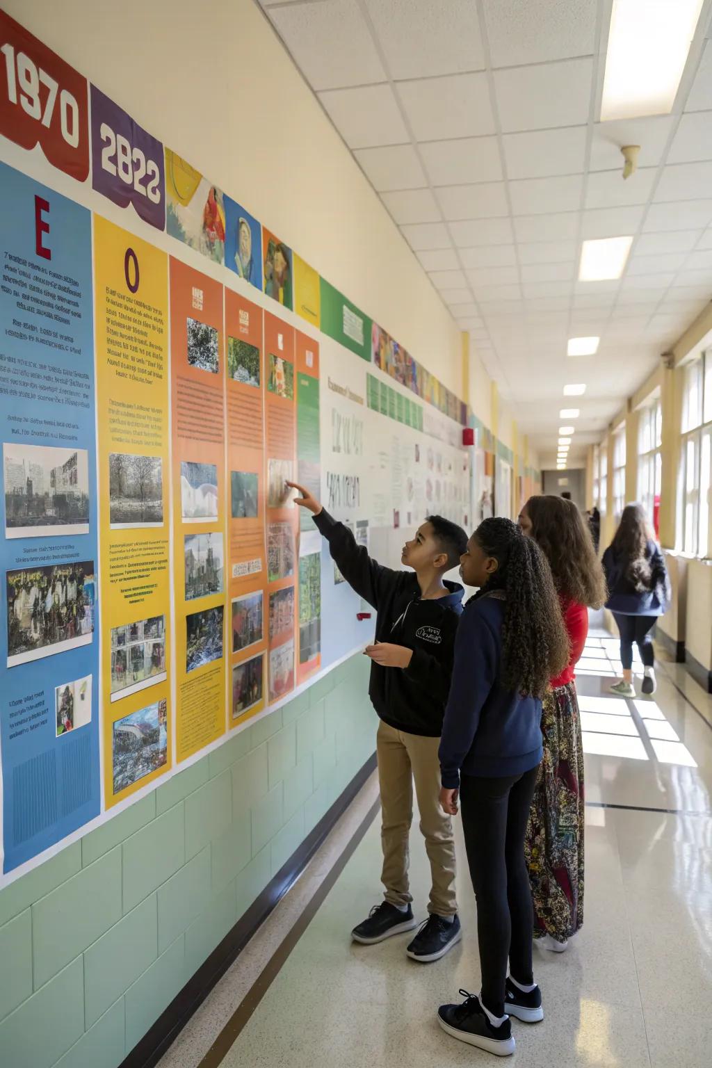 An hands-on historical timeline that educates and fascinates pupils.