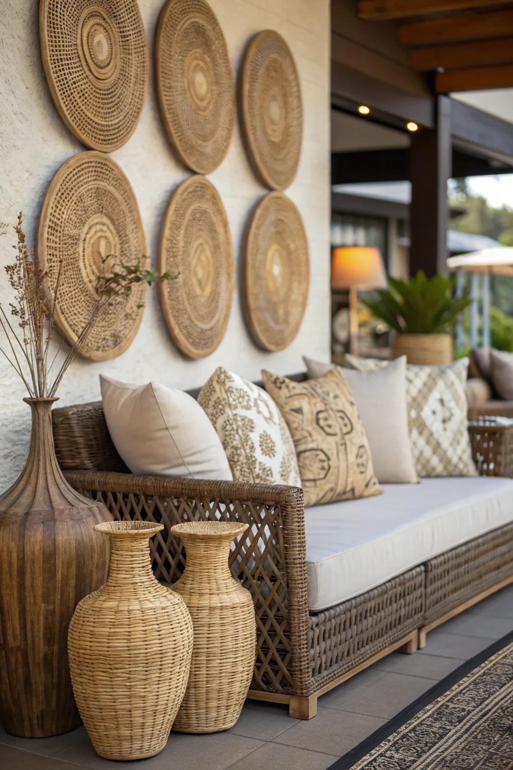 Enhance natural elegance using complementary decorating.