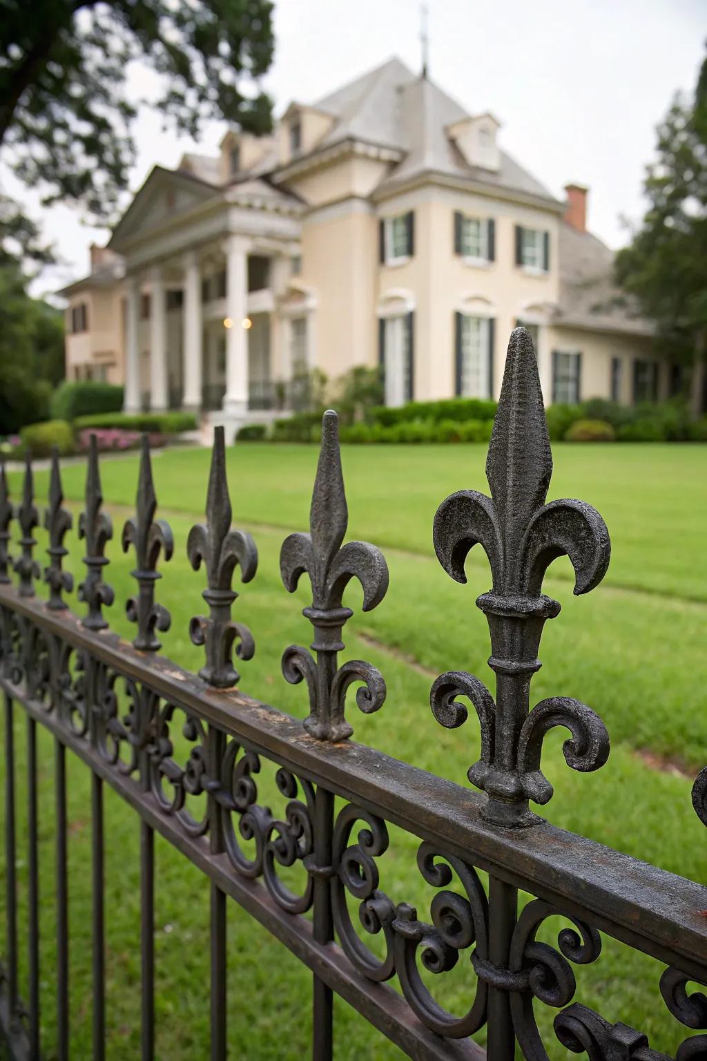 Fleur de Lis designs bring a regal elegance to your home.