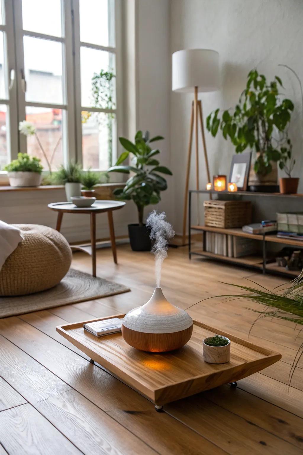 Natural scents such as lavender promote relaxation.