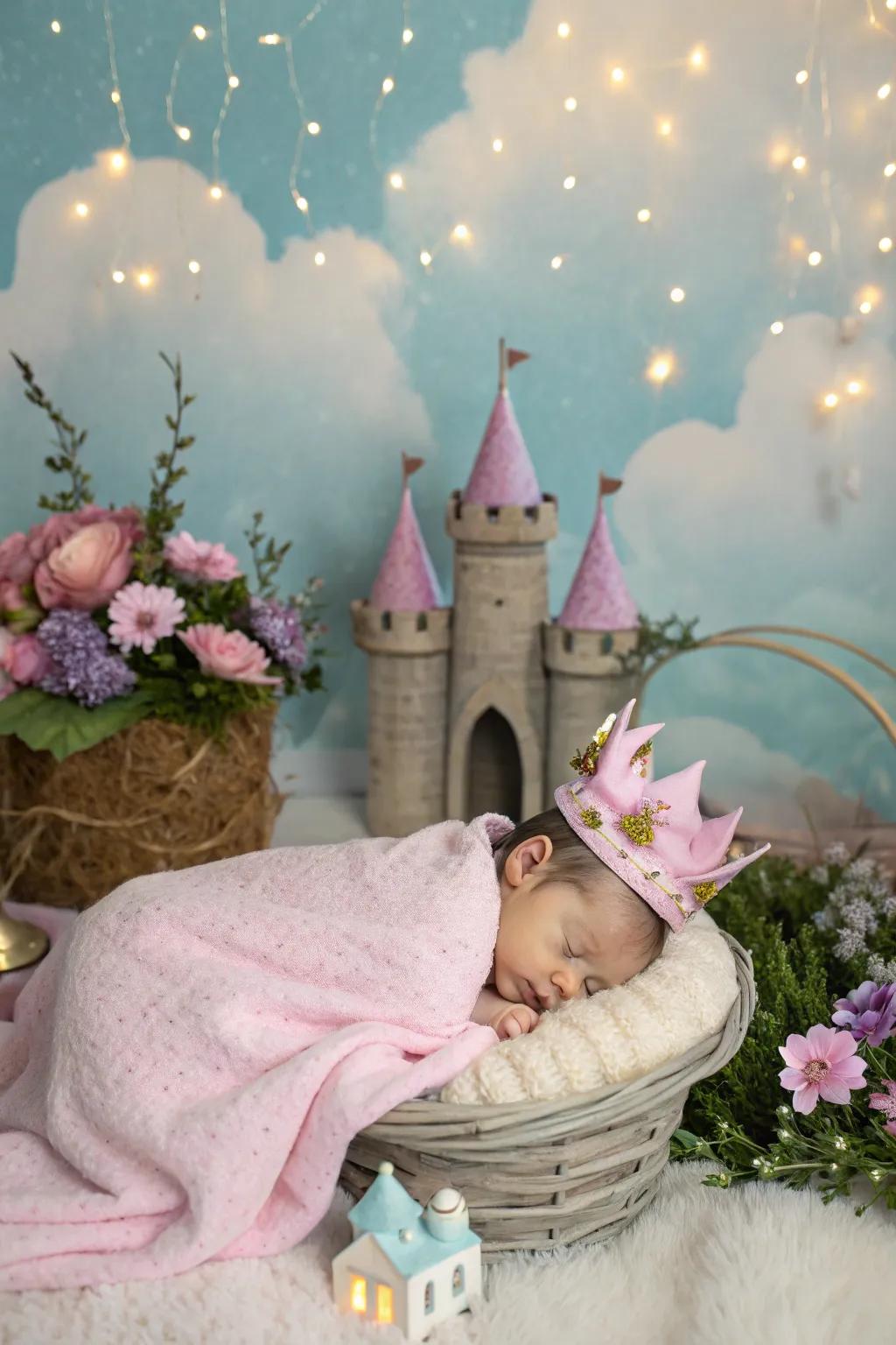 Storybook settings bring a fairytale element to your baby's photos.