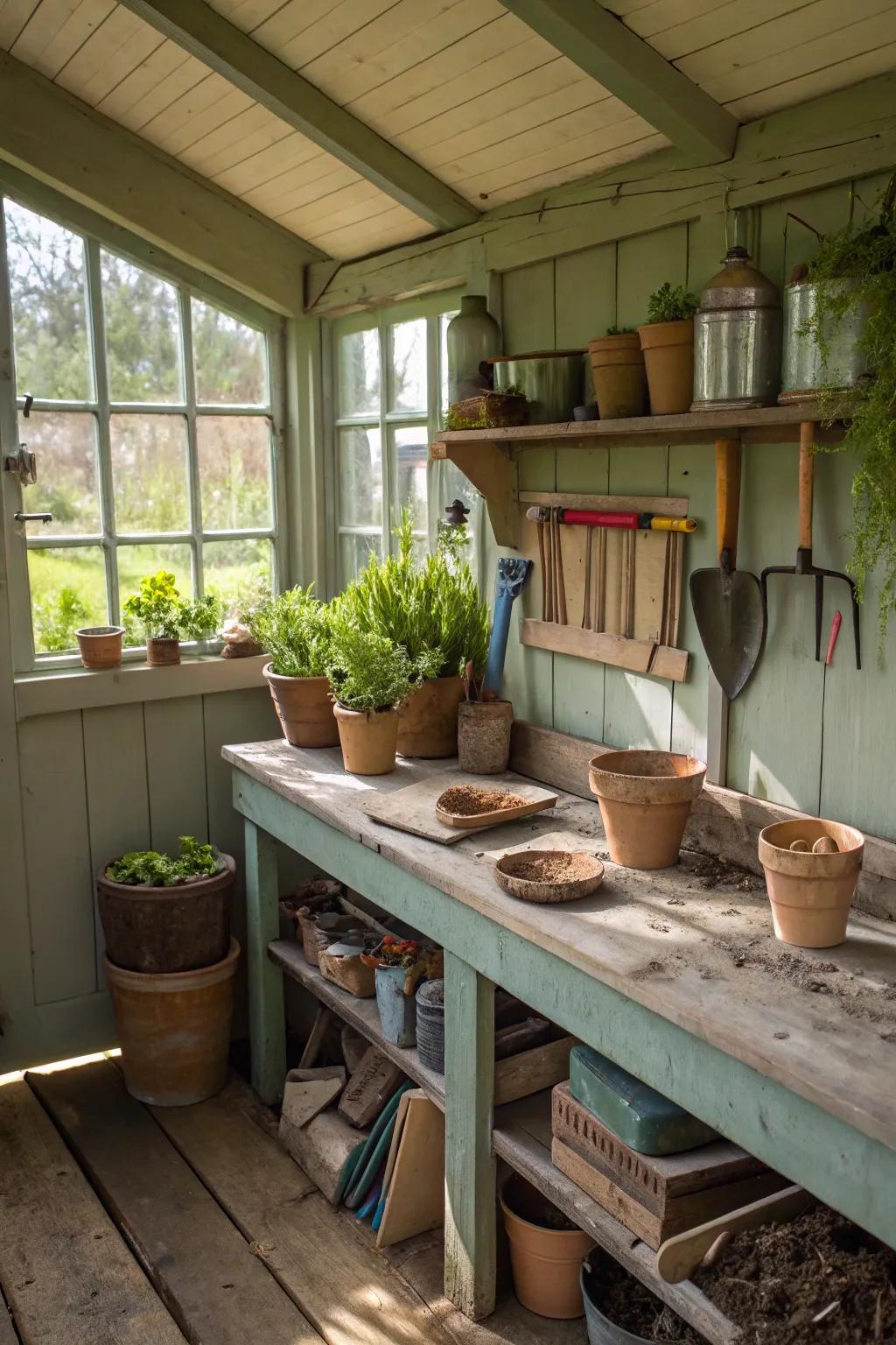 Enhance your growing desires within a planting shed.