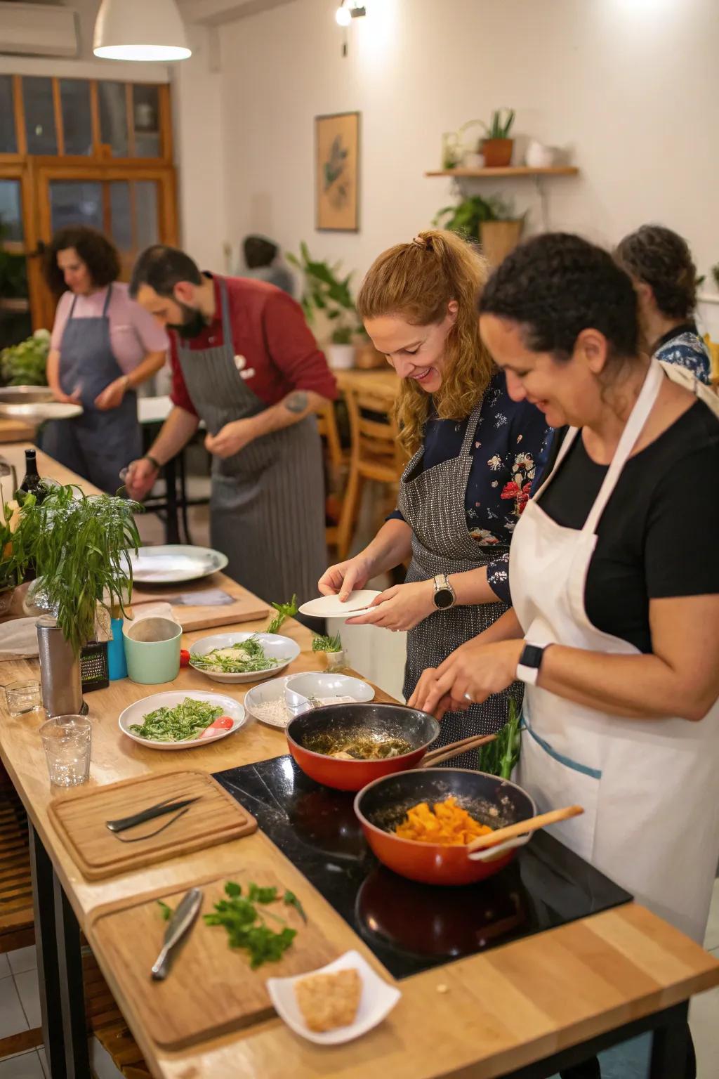 Broaden your horizons with a fun and interactive cooking class.