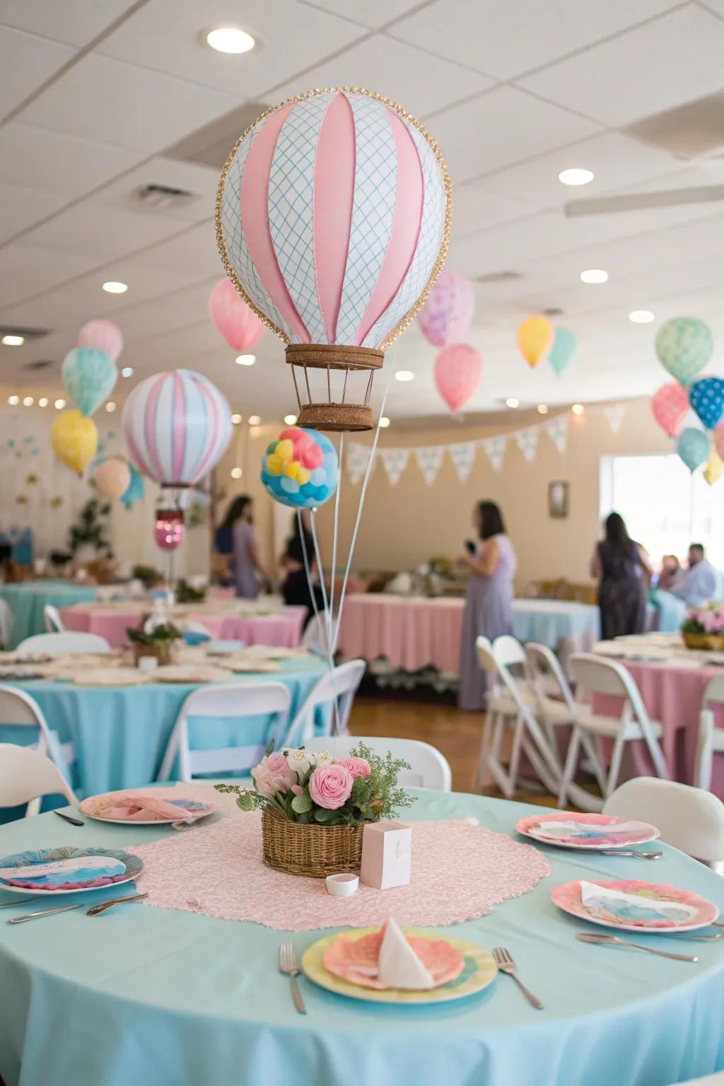 Airship Centerpieces - Whimsical and Charming