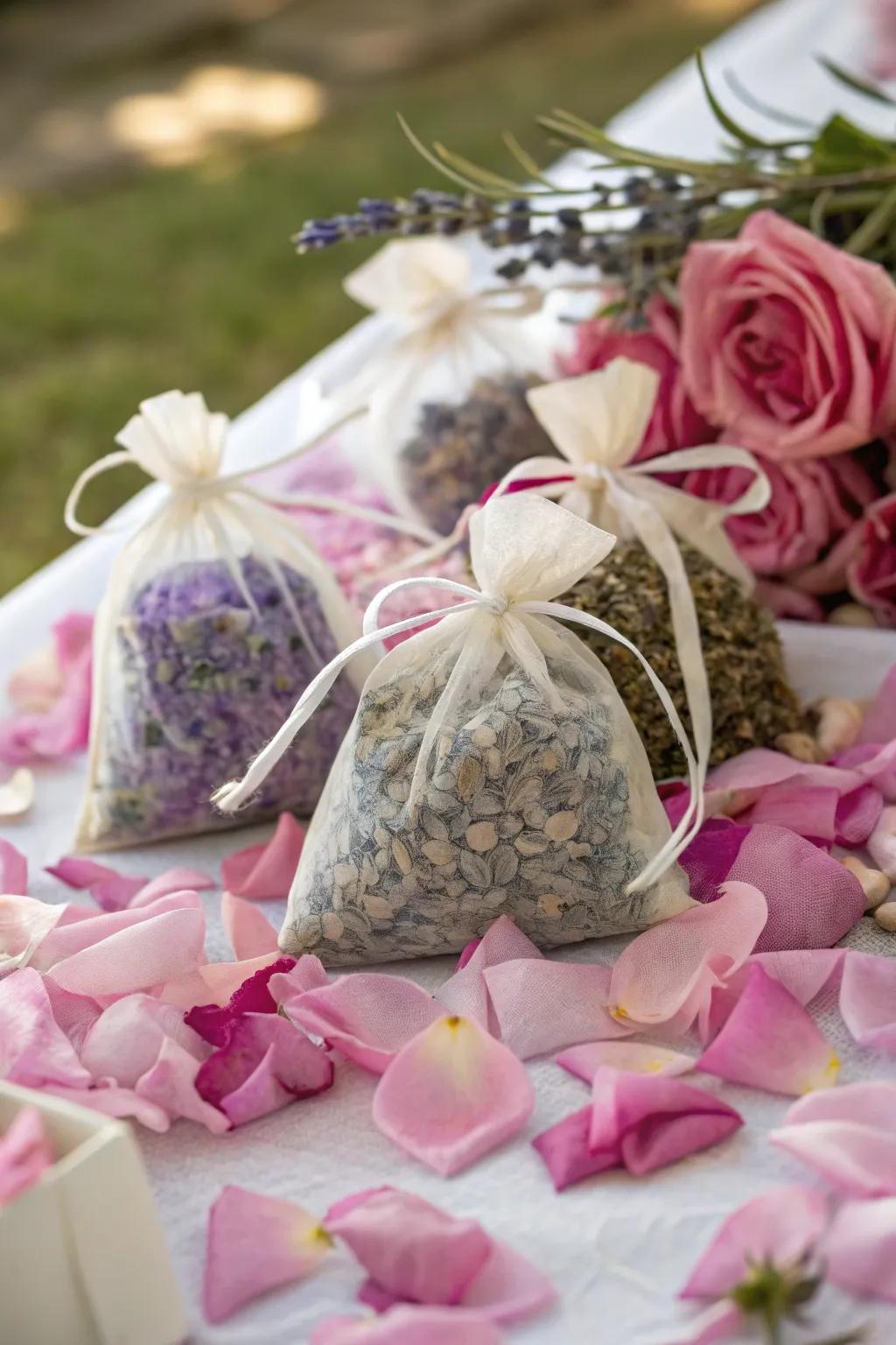 Floral scent bags are a fragrant and elegant gift.