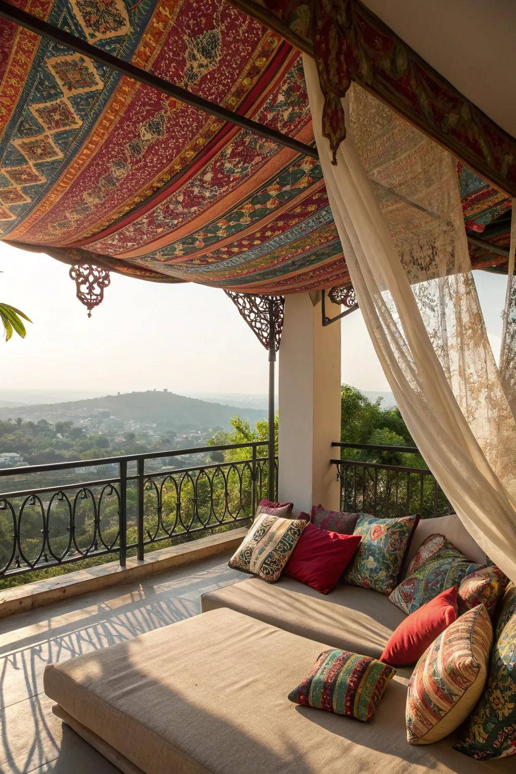 Fabric covers add a personal and boho touch.