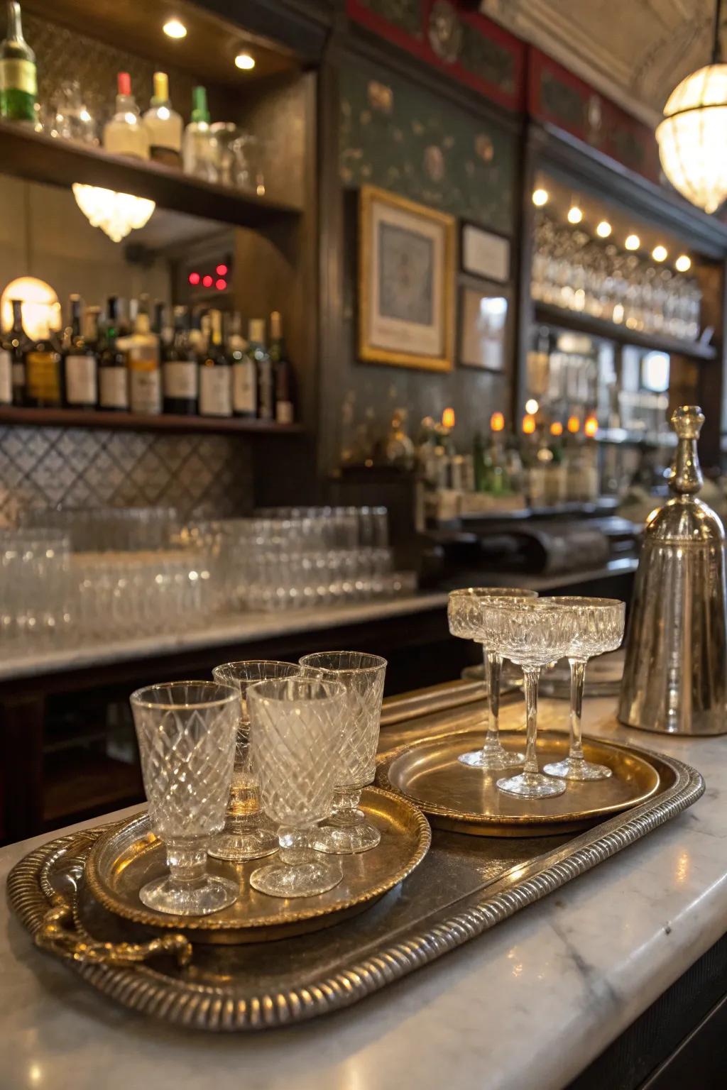 A classic setup introduces charm and nostalgia to your bar.
