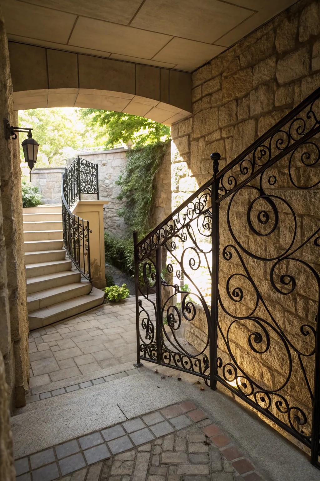 Ornamental railings boost both safety and style.