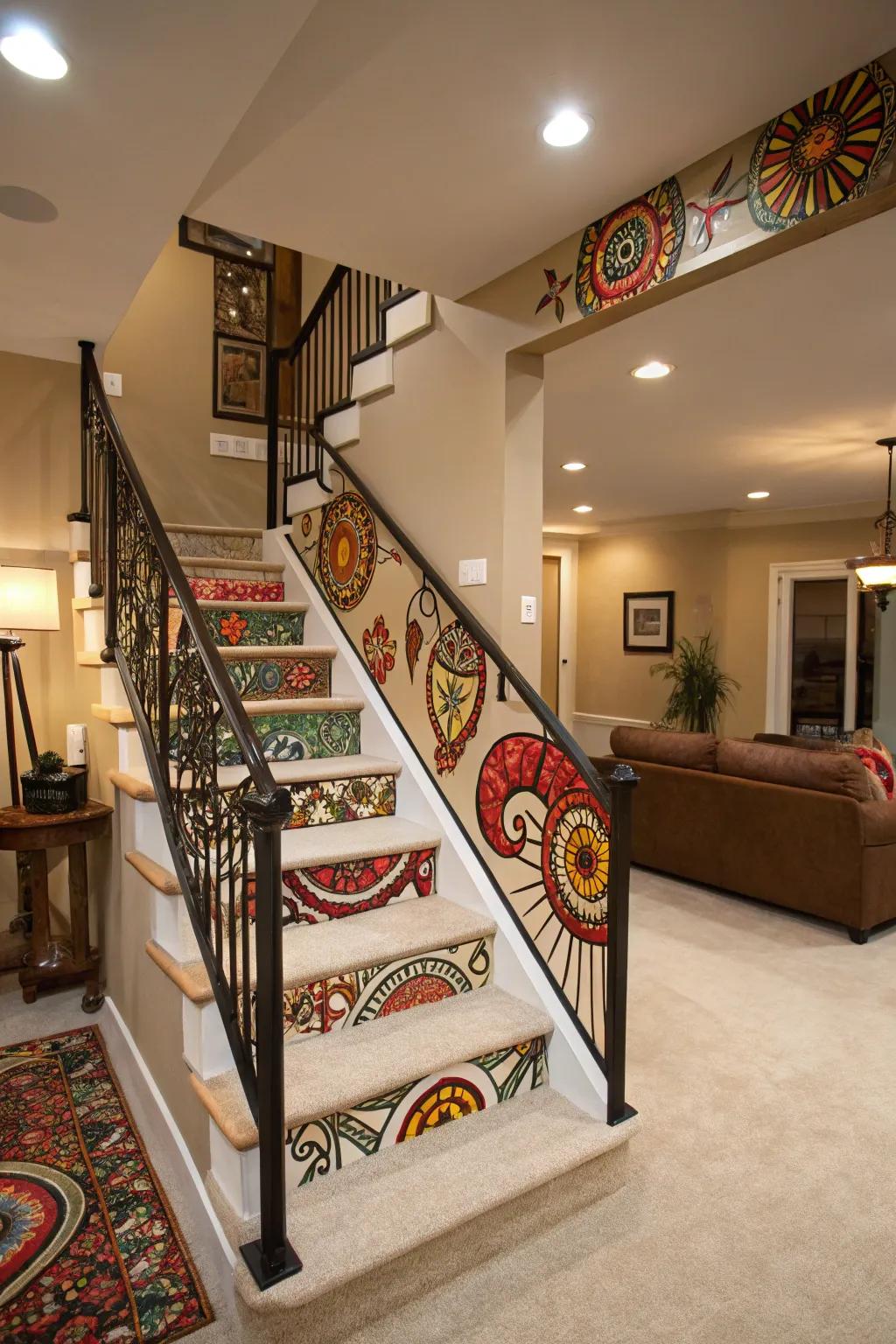 Artistic railings transform your stairwell into a masterpiece.