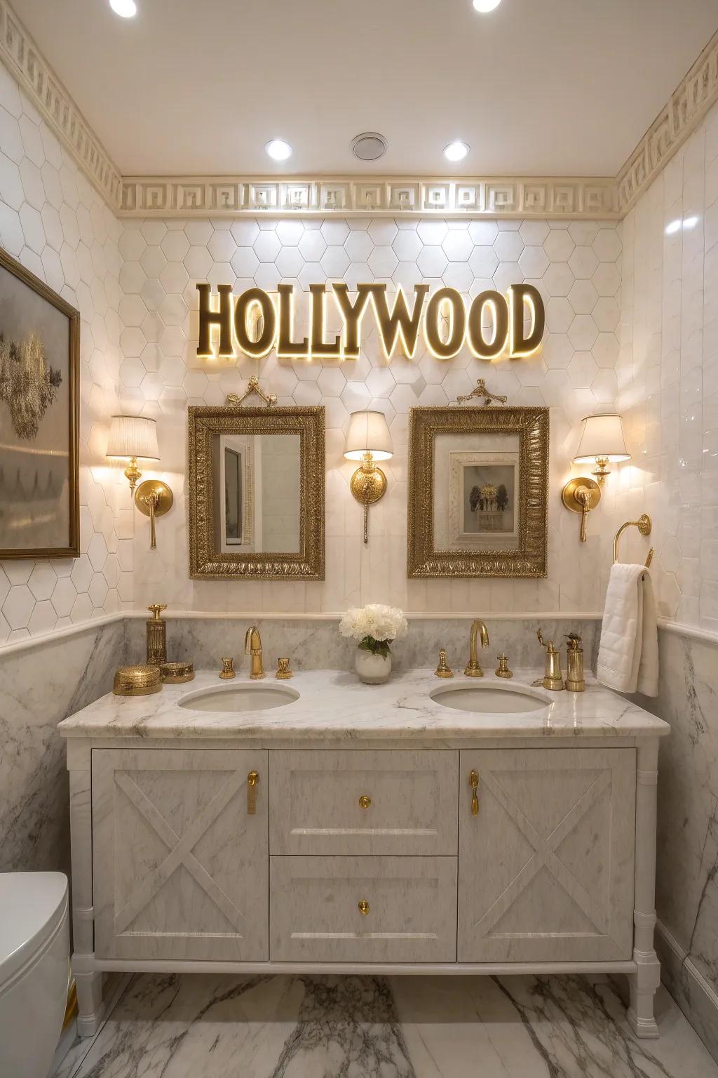 Add a bit of Hollywood style with fancy signs.