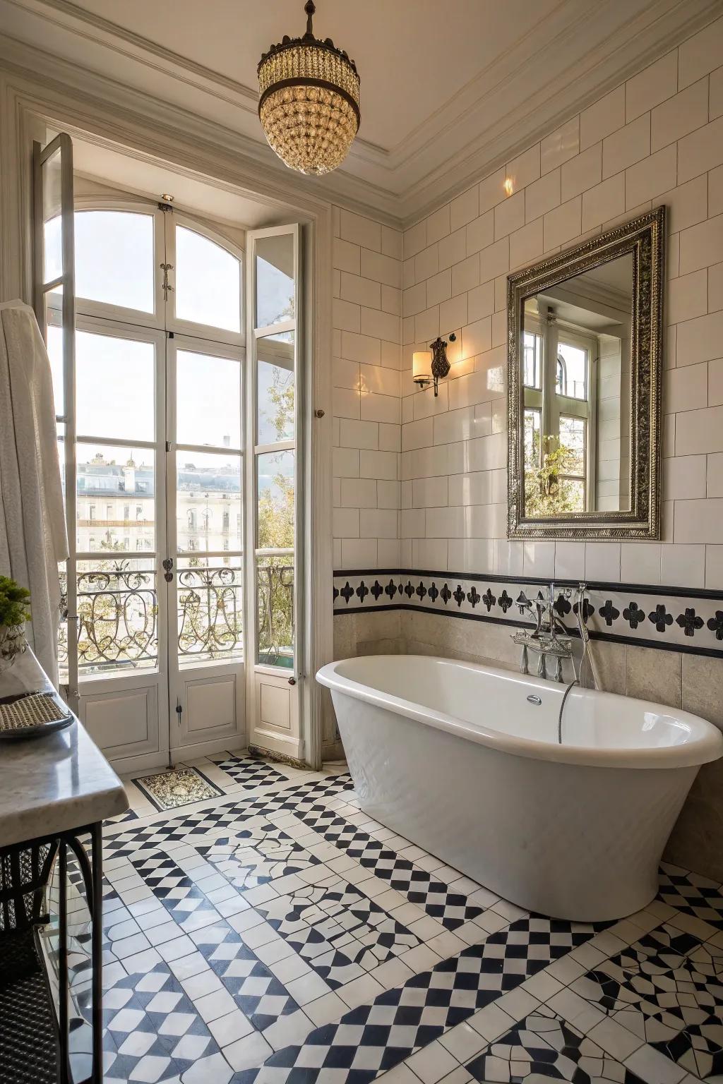 Fill your bathroom with Parisian elegance that never goes out of style.