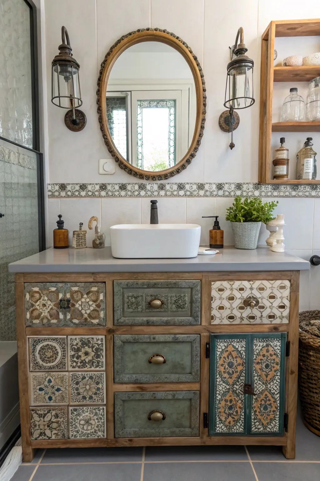 Eclectic style fusion for a distinctive and personal impression.