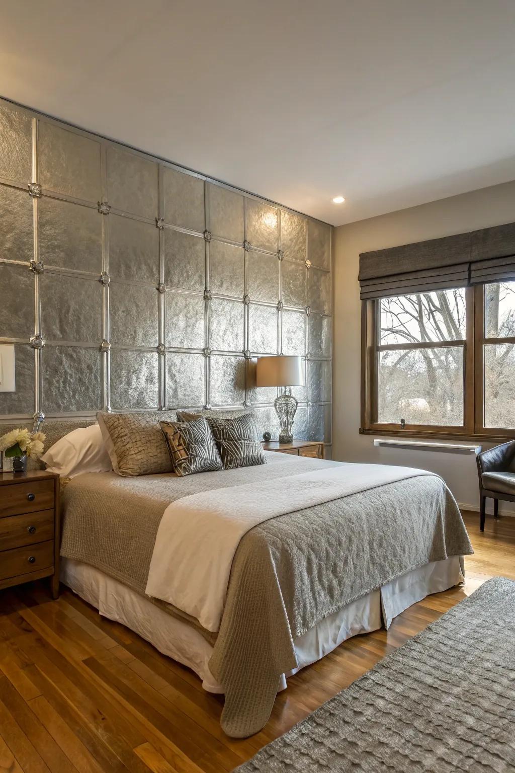 Metallic accents add shine and luxury.