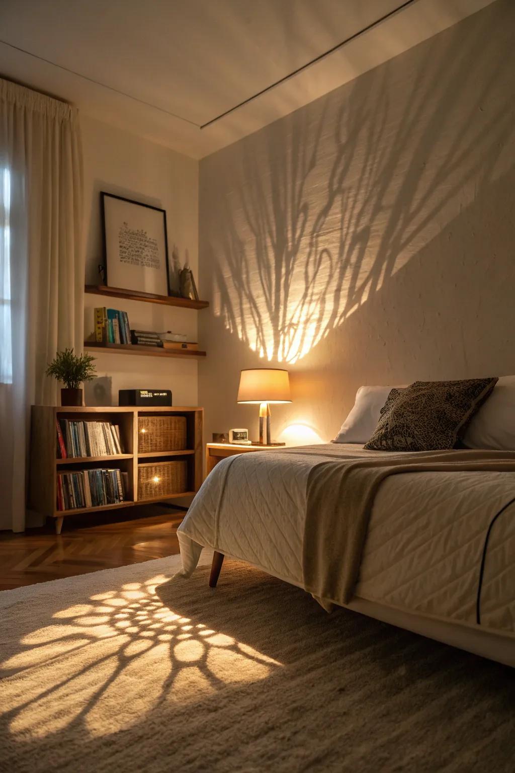 Sub-bed lighting for a dreamy glow.