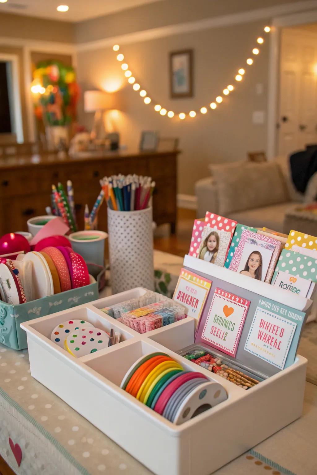 A DIY craft station for fun and creativity